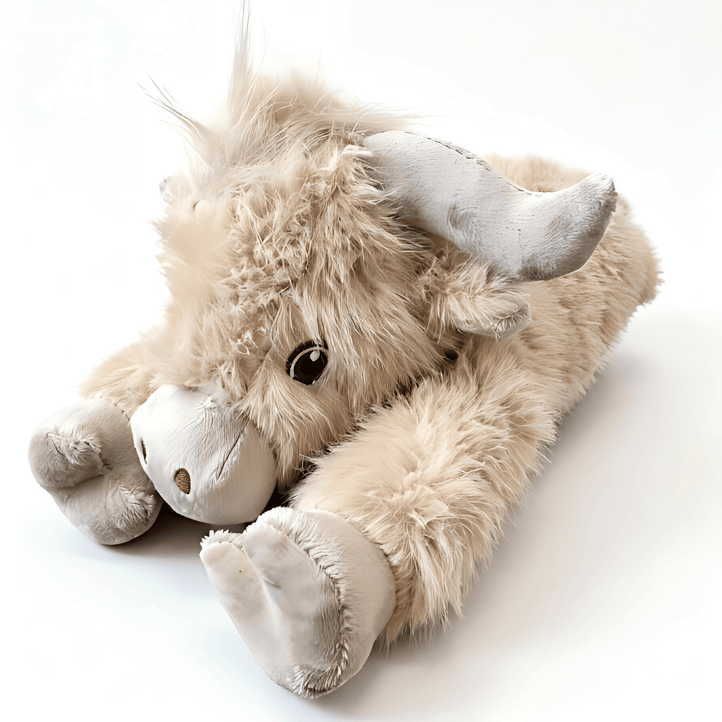 Highland Cow Plush Pillow 40cm, Soft Camel Farm Animal Stuffed Toy with Japanese-Style Charm for Girls, Birthday Gifts and Cozy Room Decor