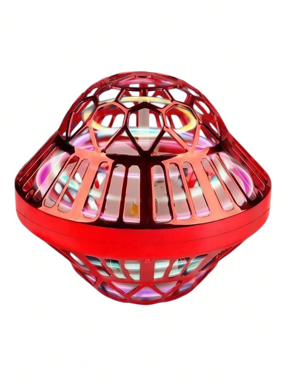 Flying Orb Ball Toy with LED Lights, Auto-Rebound Hand-Controlled Hovering Spinner for Indoor Outdoor Play, Gifts for Boys and Girls Ages 6+