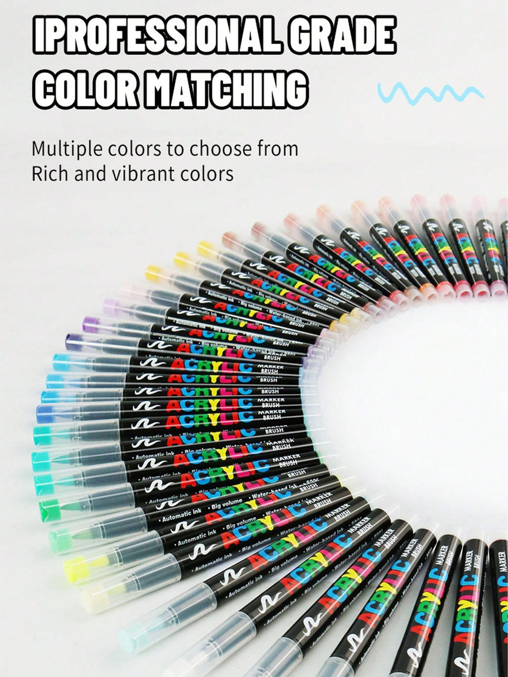 Acrylic Paint Marker Set with Soft Brush and Fine Line Tips for Rock Painting, Glass, Wood and Easter Egg Crafts, 12-168 Color Options, Art Supply Gift