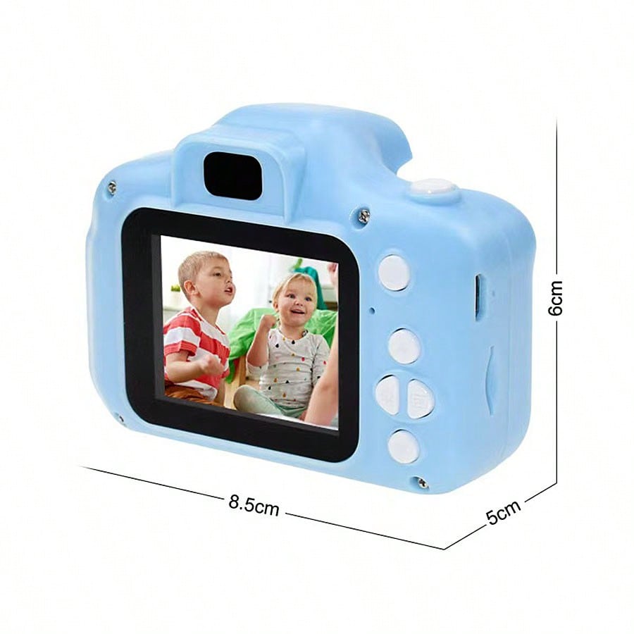 Kids Digital Selfie Camera with Video Recording and USB Charging, Children's Photography Camera in Blue or Pink for Birthday and Holiday Gifts