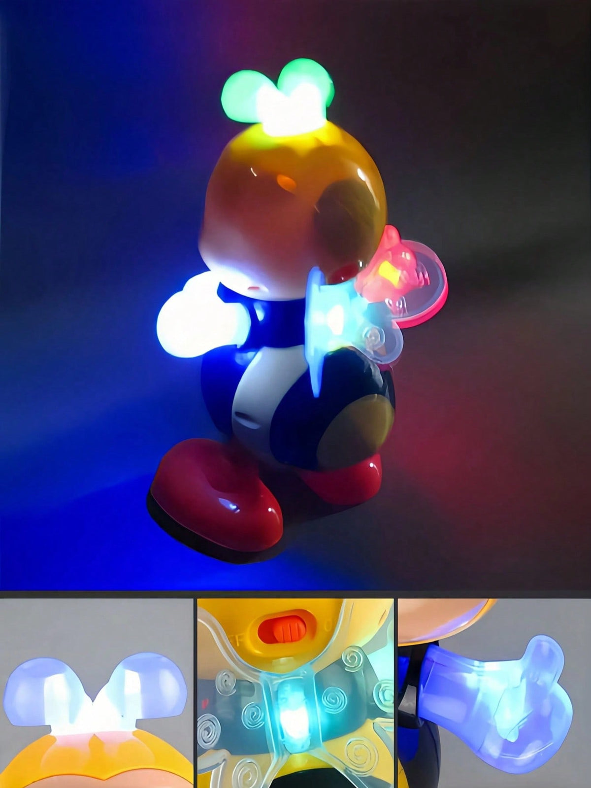 Electric Dancing Bee Toy with Music and Lights, Multicolor Abejita Chiquitita Animal Toy for Family Playtime, Birthday and Christmas Gifts