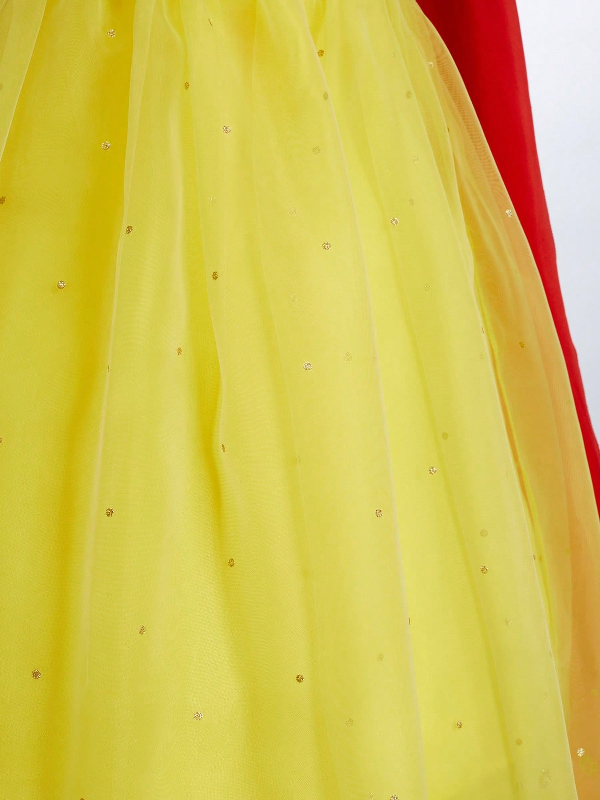 Yellow Princess Dress Costume Set for Girls, 4-Piece Dress-Up Outfit for Birthday Parties, Halloween, Christmas Celebrations and Fantasy Role Play