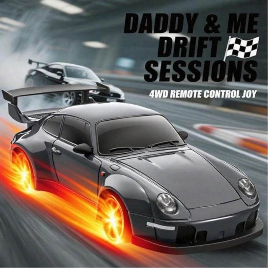 LED RC Drift Car 1:24 Scale with Colorful Lights, High-Speed Remote Control Racing Vehicle, Birthday and Christmas Gift for Car Fans
