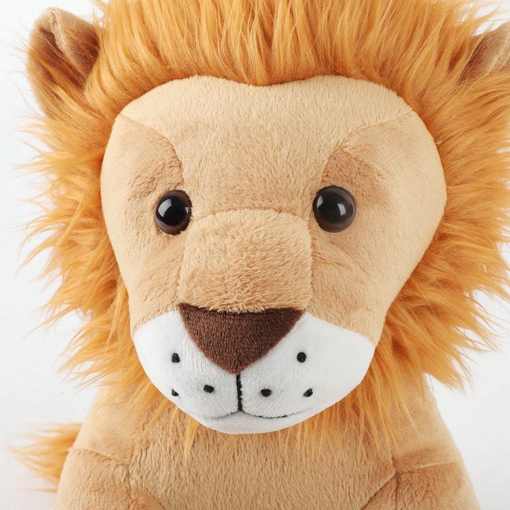 Lion Stuffed Animal Plush Toy, Soft Fluffy Sitting Lion Cub Doll for Desktop Decor, Photo Props, Birthday and Holiday Gifts for Friends