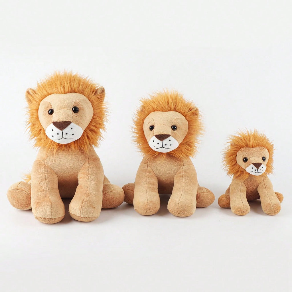 Lion Stuffed Animal Plush Toy, Soft Fluffy Sitting Lion Cub Doll for Desktop Decor, Photo Props, Birthday and Holiday Gifts for Friends