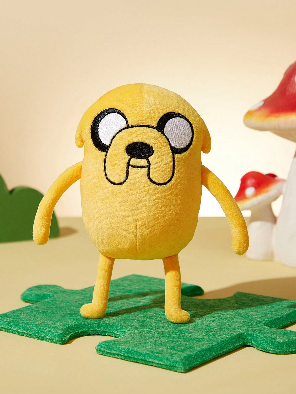 Adventure Time Plush Doll with Embroidered Details, Soft Cartoon Collectible for Sofa Decor, Room Displays and Birthday Gifts, 1 Piece