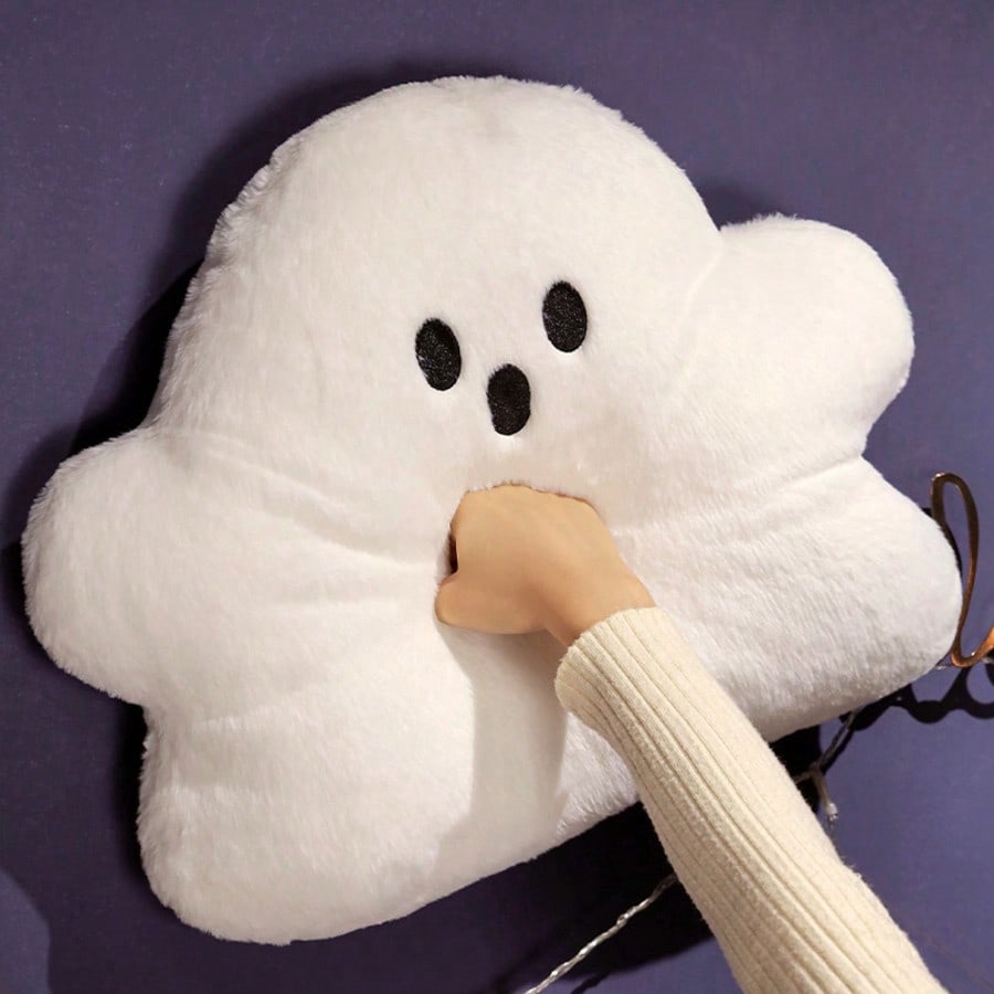 Ghost Plush Pillow, Soft Cartoon Cloud Ghost Stuffed Doll in 15cm, 30cm or 40cm for Halloween Sofa Decor, Bedroom Displays and Holiday Gifts