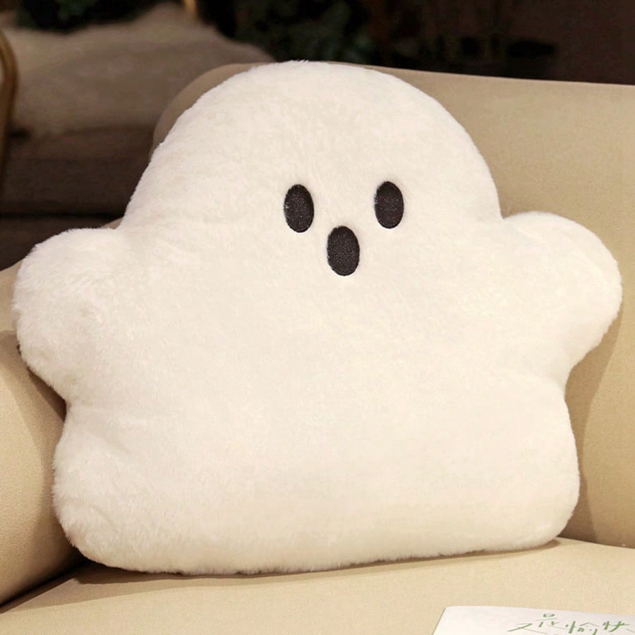 Ghost Plush Pillow, Soft Cartoon Cloud Ghost Stuffed Doll in 15cm, 30cm or 40cm for Halloween Sofa Decor, Bedroom Displays and Holiday Gifts