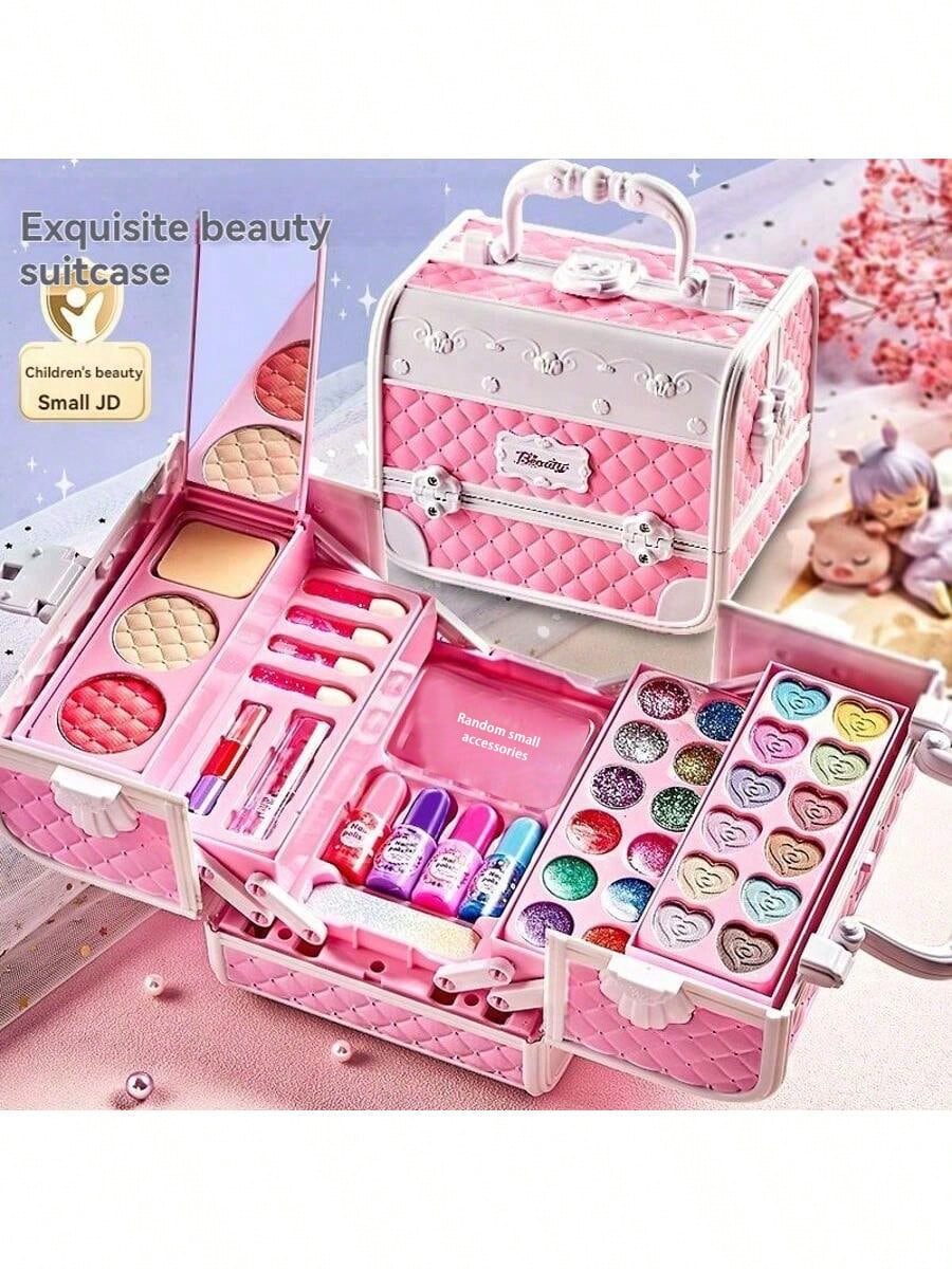 Princess Makeup Play Set for Girls, Handbag and Magic Book Style Options with Lipstick Eyeshadow Theme for Dress-Up and Birthday Gifts