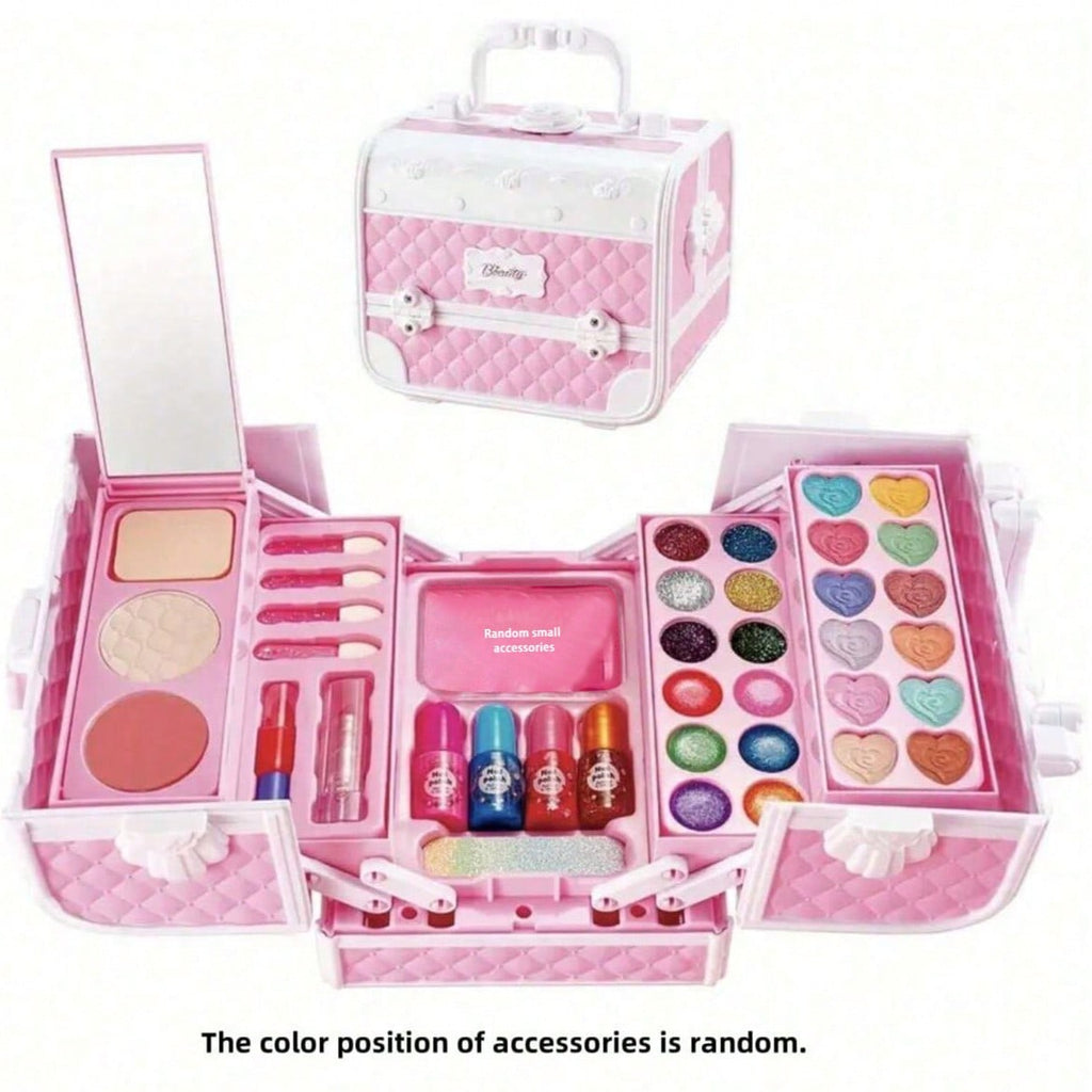 Princess Makeup Play Set for Girls, Handbag and Magic Book Style Options with Lipstick Eyeshadow Theme for Dress-Up and Birthday Gifts