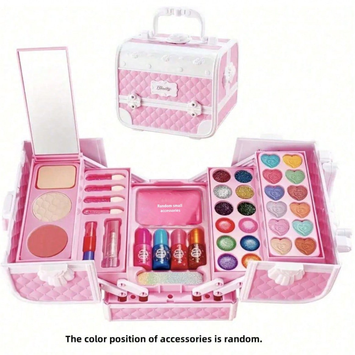Princess Makeup Play Set for Girls, Handbag and Magic Book Style Options with Lipstick Eyeshadow Theme for Dress-Up and Birthday Gifts