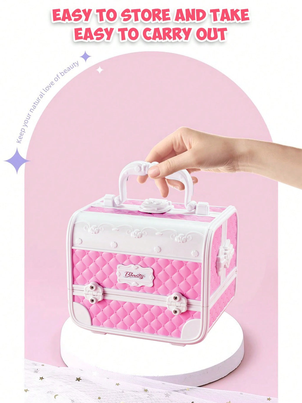 Princess Makeup Play Set for Girls, Handbag and Magic Book Style Options with Lipstick Eyeshadow Theme for Dress-Up and Birthday Gifts