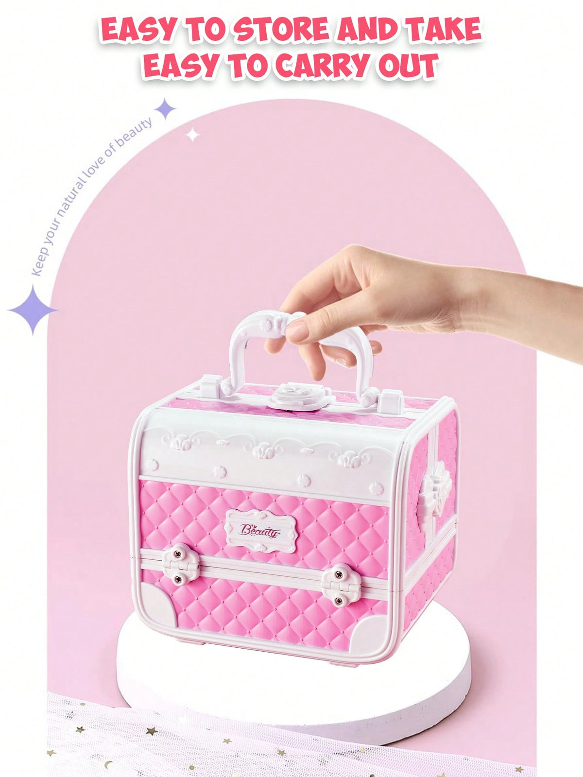 Princess Makeup Play Set for Girls, Handbag and Magic Book Style Options with Lipstick Eyeshadow Theme for Dress-Up and Birthday Gifts