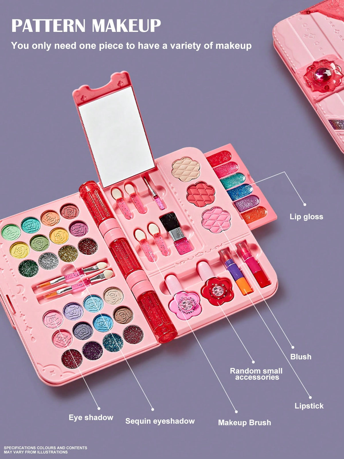 Princess Makeup Play Set for Girls, Handbag and Magic Book Style Options with Lipstick Eyeshadow Theme for Dress-Up and Birthday Gifts