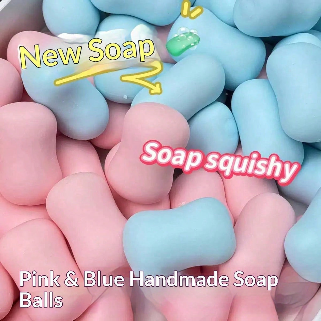 Crunchy Squishy Soap Ball, Handmade ASMR Sensory Squeeze Fidget Toy for Desk Breaks, Tactile Play, Birthday and Christmas Gifts, 1 Piece