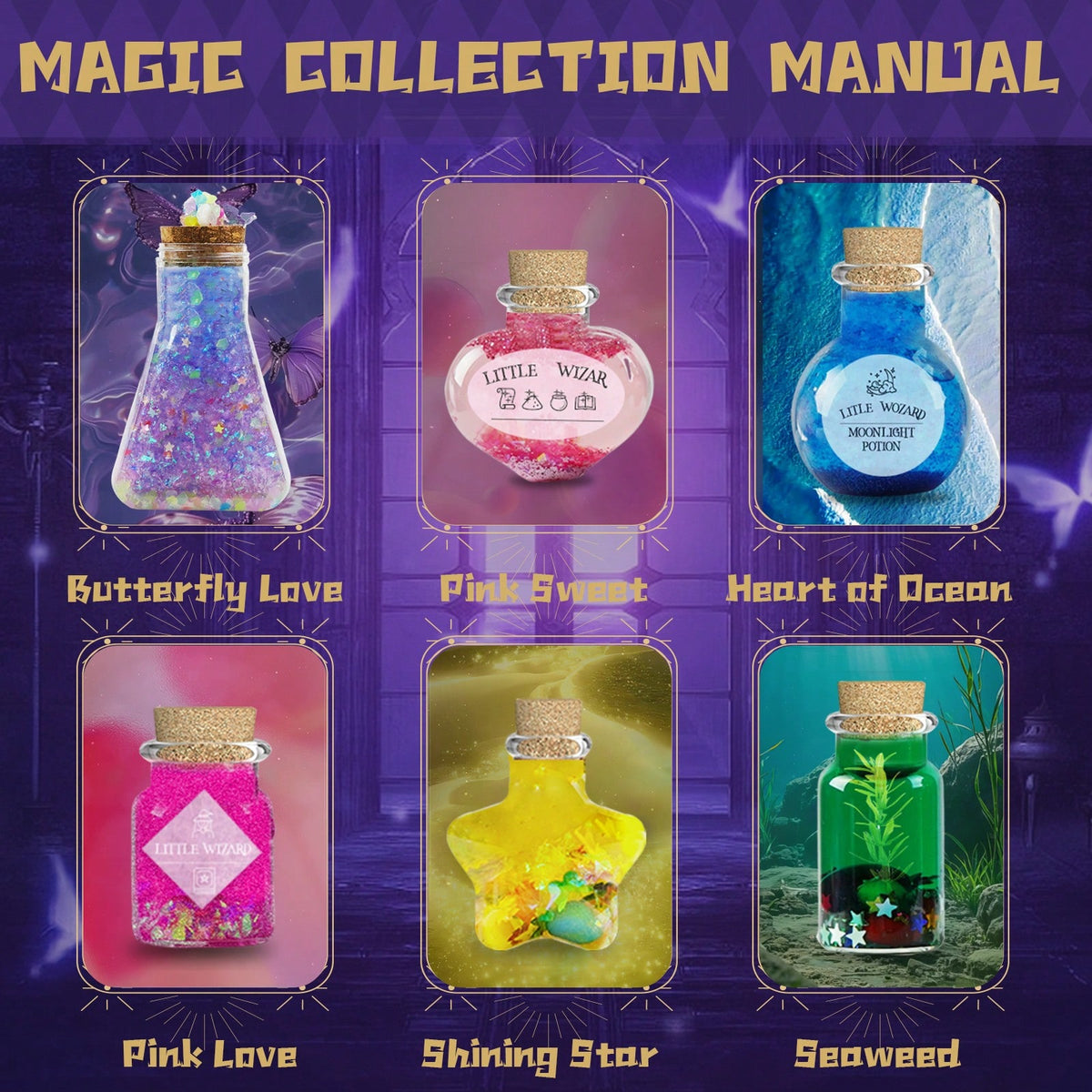 Magic Potion Kit for Kids, DIY Fairy Tale Potion Making Craft Set in 36 or 71 Piece Packs, Halloween Party Activity & Imaginative Play Toy Gift for Boys Girls Ages 6+