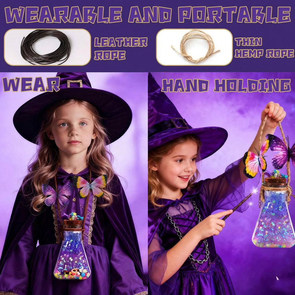 Magic Potion Kit for Kids, DIY Fairy Tale Potion Making Craft Set in 36 or 71 Piece Packs, Halloween Party Activity & Imaginative Play Toy Gift for Boys Girls Ages 6+