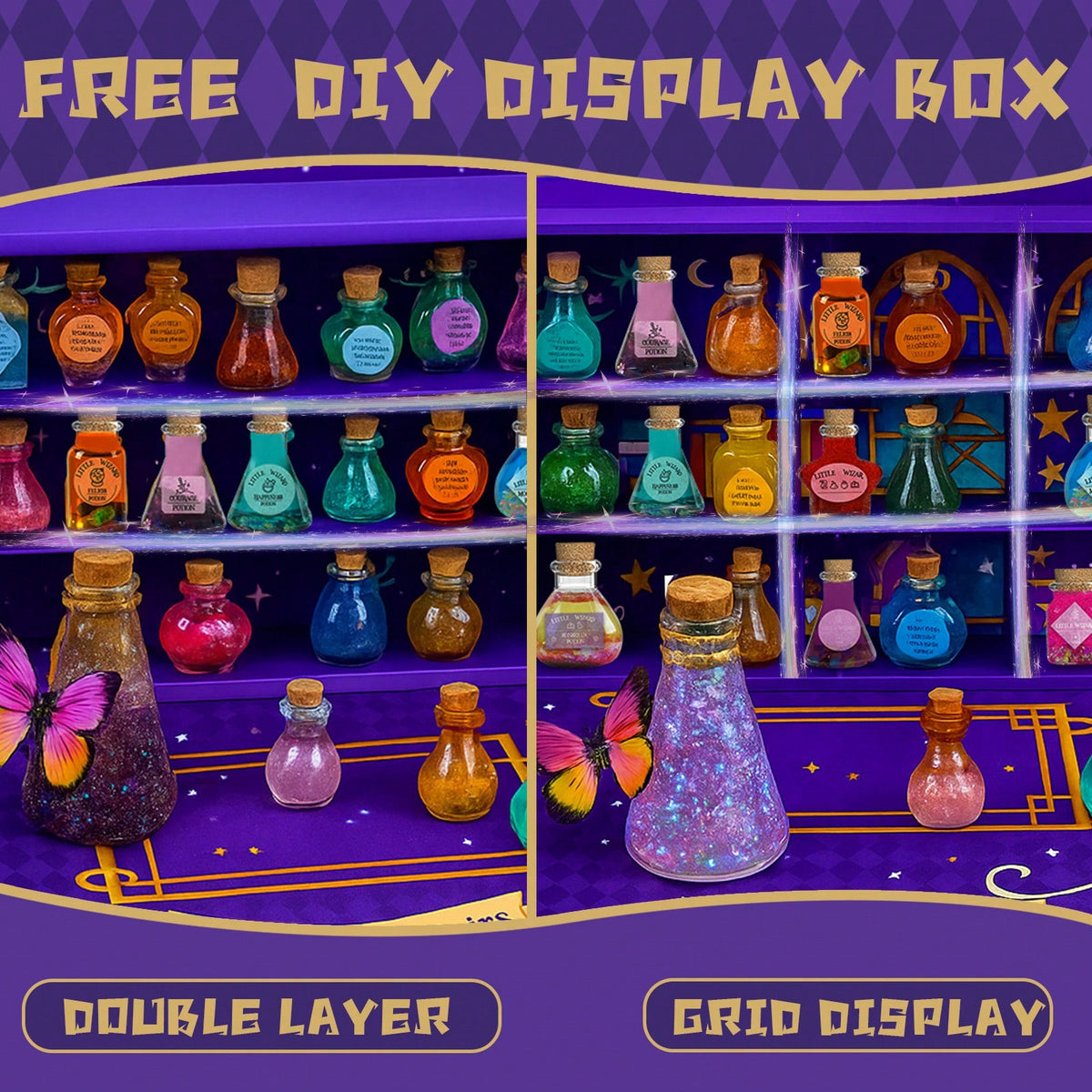 Magic Potion Kit for Kids, DIY Fairy Tale Potion Making Craft Set in 36 or 71 Piece Packs, Halloween Party Activity & Imaginative Play Toy Gift for Boys Girls Ages 6+