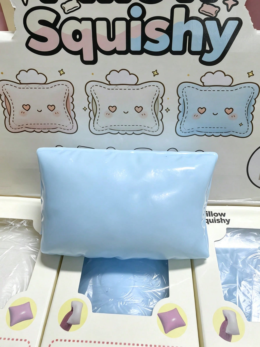 Pillow Fidget Squeeze Toy, Crunchy ASMR Moldable Sensory Toy for Desktop Breaks, Novelty Birthday and Christmas Gift, 1 Piece