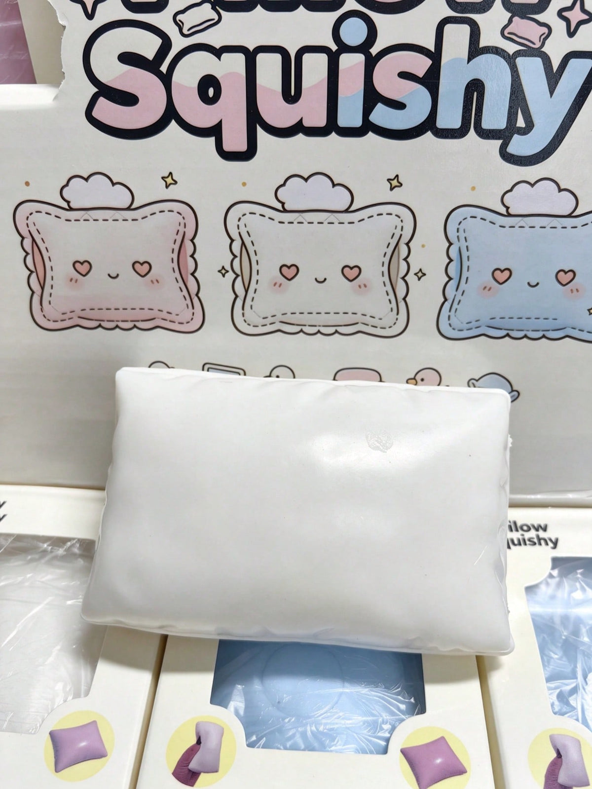 Pillow Fidget Squeeze Toy, Crunchy ASMR Moldable Sensory Toy for Desktop Breaks, Novelty Birthday and Christmas Gift, 1 Piece