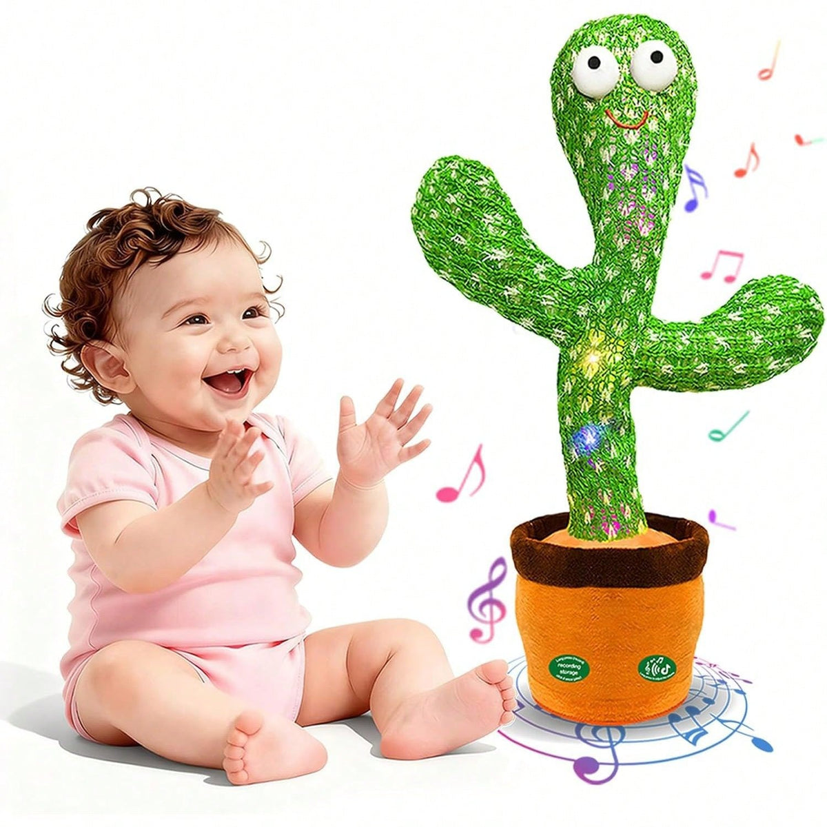 Dancing Talking Cactus Toy That Repeats What You Say, Interactive Voice Mimicking Gift for Birthday Fun, Halloween and Thanksgiving Gatherings