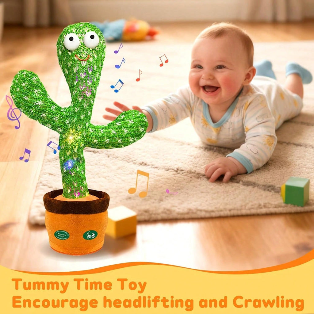 Dancing Talking Cactus Toy That Repeats What You Say, Interactive Voice Mimicking Gift for Birthday Fun, Halloween and Thanksgiving Gatherings