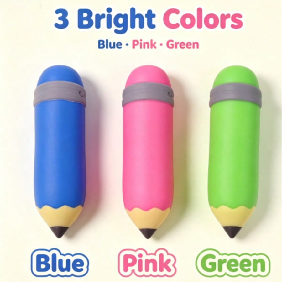 Pencil Squeeze Toy, Oversized Realistic Slow Rebound Squishy Fidget for Students and Office Workers, Soft Desktop Stress Relief and Funny Holiday Gift