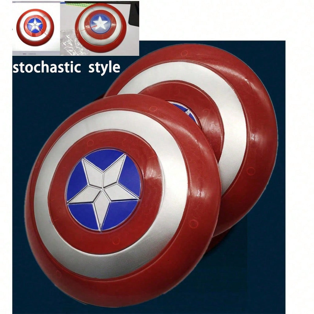 Superhero Shield Toy, Round Plastic Costume Prop for Pretend Play, Halloween Cosplay and Birthday Party Gifts, 1 Random Cartoon Hero Style