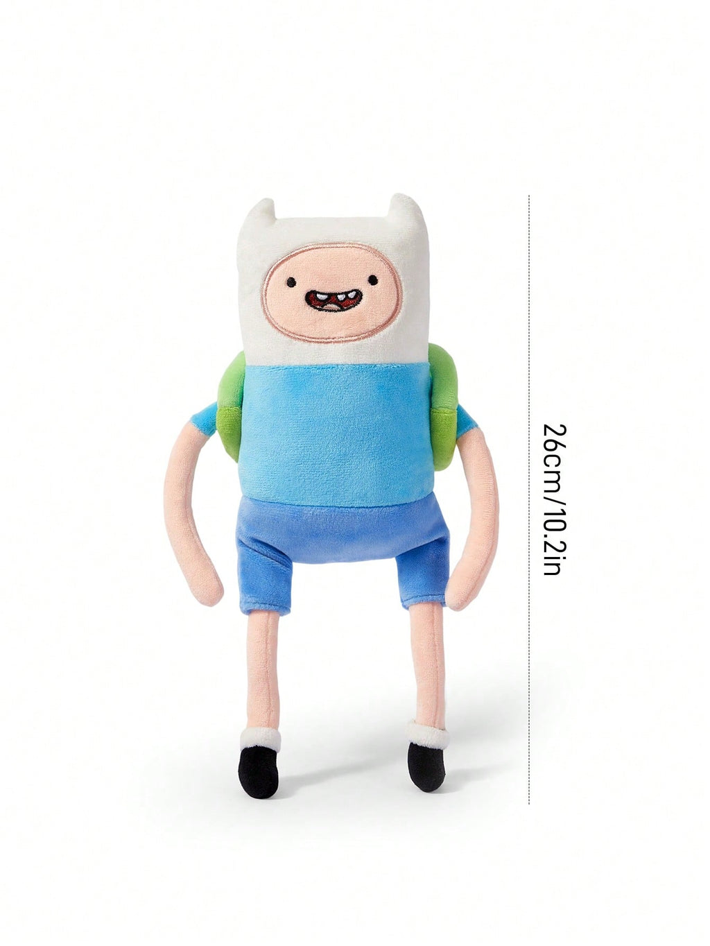 Adventure Time Plush Doll with Embroidered Details, Soft Cartoon Collectible for Sofa Decor, Room Displays and Birthday Gifts, 1 Piece