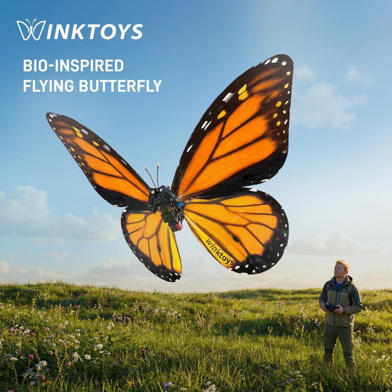 Remote Control Butterfly Toy with Flapping Wings, Rechargeable Bionic Flying Butterfly in 8 Designs, Basic or LED Version, Gift for Ages 8+