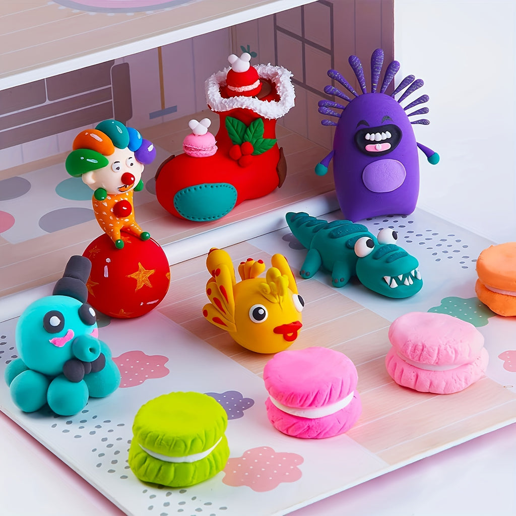 Air Dry Modeling Clay Kit 48 or 96 Colors – Non-Toxic Magic Clay with Sculpting Tools for Kids Ages 3-12, DIY Art Crafts, School Projects & Birthday Gift for Boys & Girls
