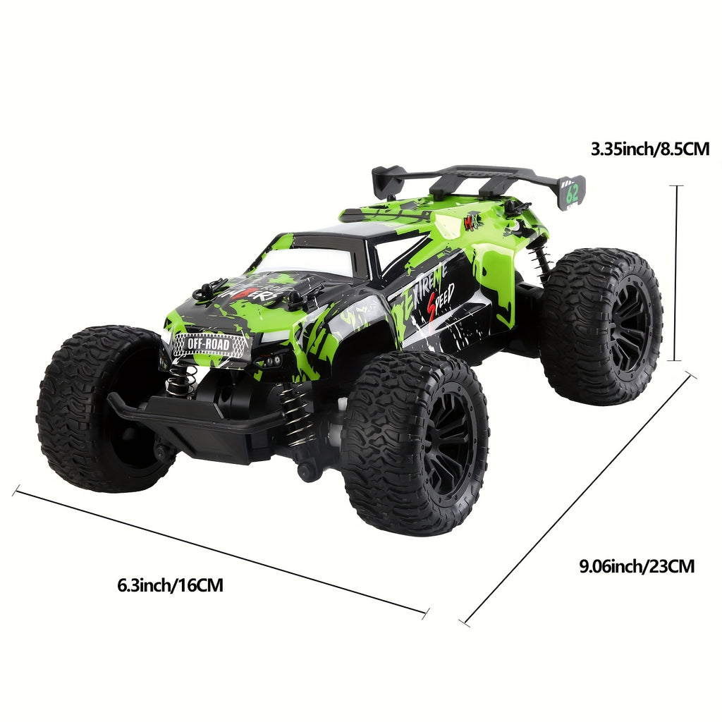 RC Off-Road Truck High Speed 2.4GHz Remote Control Car - Impact & Drop Resistant, All-Terrain Monster Truck Toy for Boys Kids Ages 3+, Christmas Birthday Gift