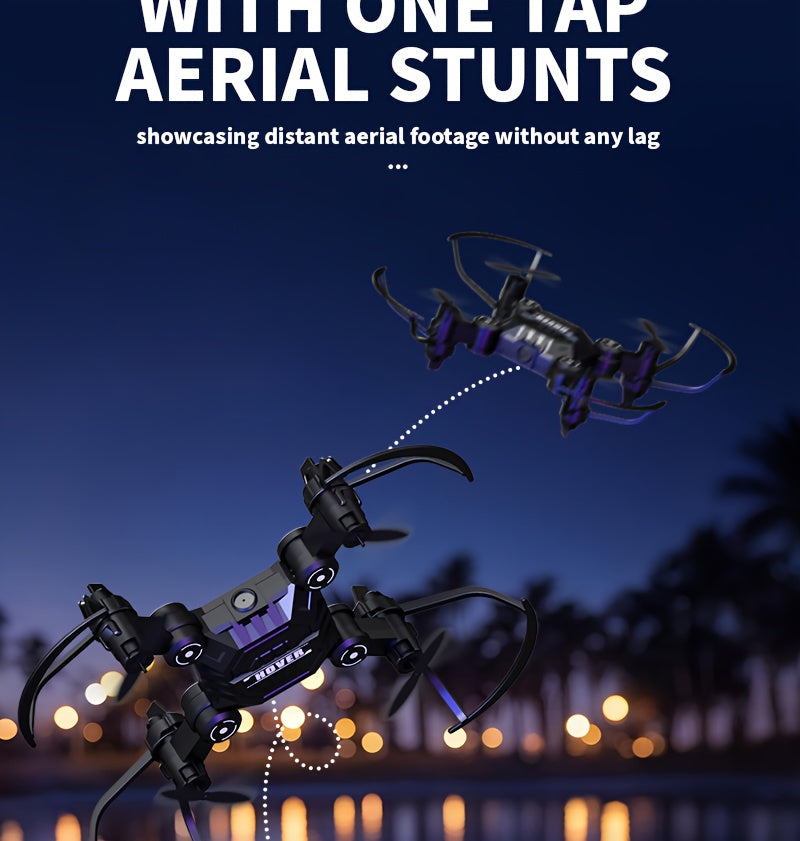 Mini Quadcopter Drone for Kids Beginners 2 Rechargeable Batteries Hovering Watch Storage Remote Control Indoor Outdoor Aircraft Christmas Halloween Gift Boys Girls