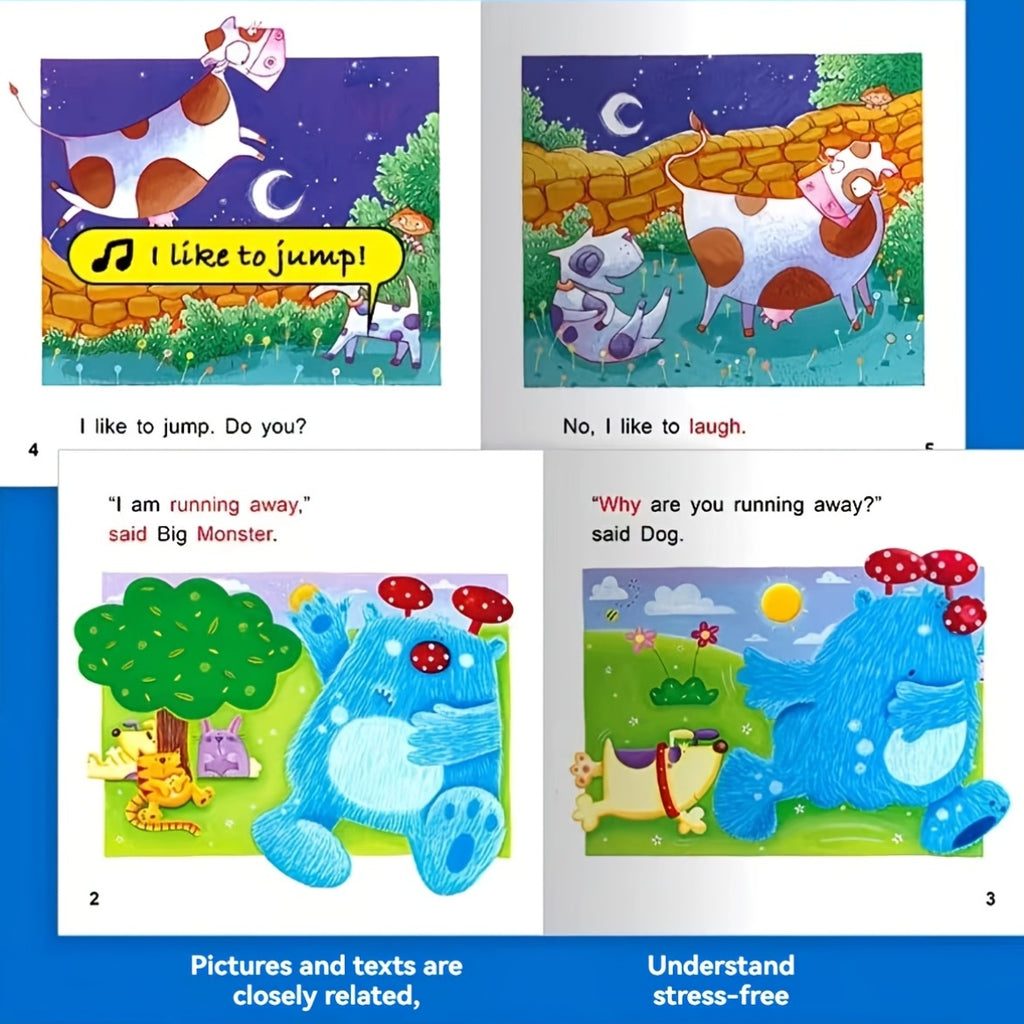 English Story Picture Books for Kids – Set of 10 Random Non-Repeating Children's Reading Books, Large Print on High-Quality Paper, Early Literacy & Bedtime Story Gift