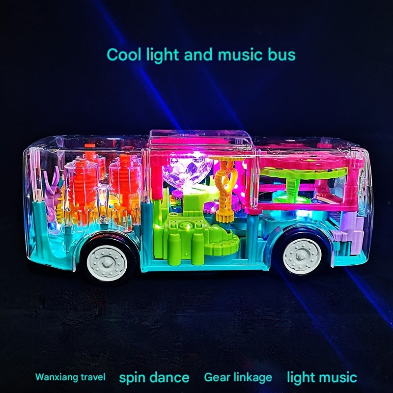 Electric School Bus Toy for Kids - Interactive Light & Music Moving Toy, Educational Baby Toy for Boys Girls, Easter Valentine Classroom Gift, Random Color