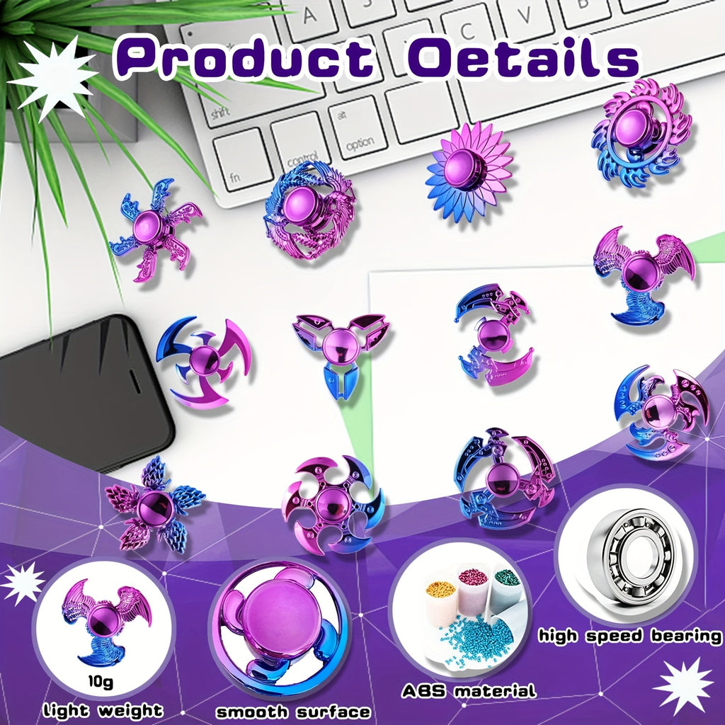 Fidget Spinners 20 Pack for Kids & Adults – Cool Sensory Hand Spinner Bulk Set, Party Favors, Goodie Bag Stuffers & Classroom Prizes