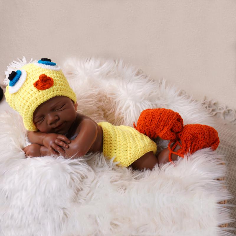Full Body Silicone Baby Doll 18.31 Inch, FunCuddle NO.14 Realistic Boy or Girl with Closed Mouth, Accessories and Skin Tone Options