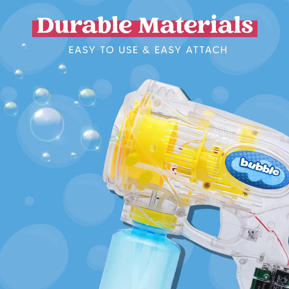 Bubble Guns 3 Pack with Bubble Solution – Automatic Bubble Maker for Kids, Halloween Party Favors, Indoor Outdoor Birthday Gift