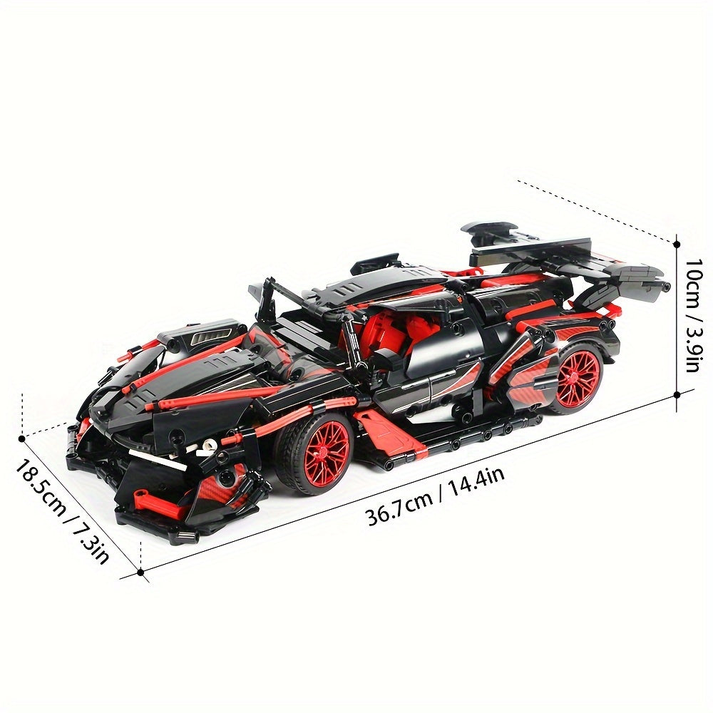 Car Building Blocks Kit 1391pcs 1:14 Scale Realistic Model MY88301 – Challenging Automotive Brick Set for Teens & Adults Ages 14+ – Display Model Gift for Car Enthusiasts, Birthday & Christmas