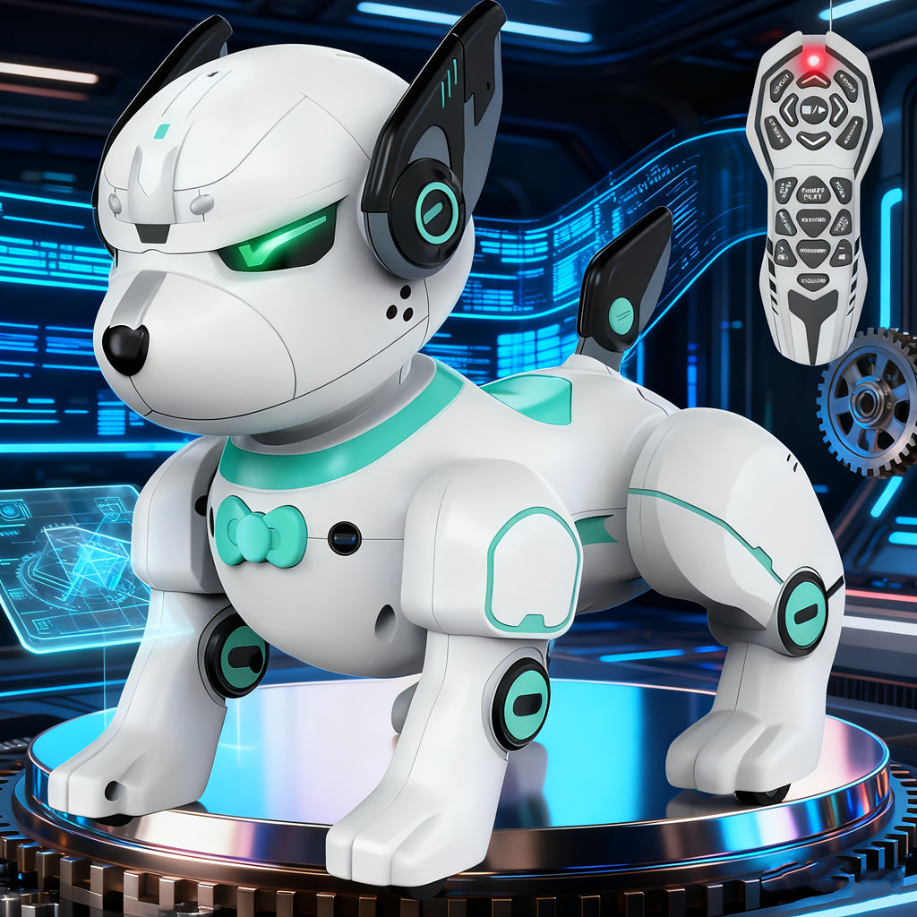 Robot Dog Toy for Kids, Interactive Electronic Pet with Sound & Stunts, AI Programmable Companion, Birthday Gift for Boys Girls Ages 5+