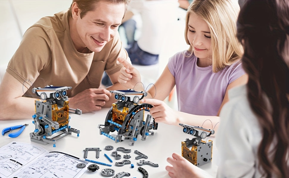 12-in-1 Solar Robot Kit for Kids – STEM Building Science Experiment Toy Educational Gift for Boys & Girls Ages 8-13