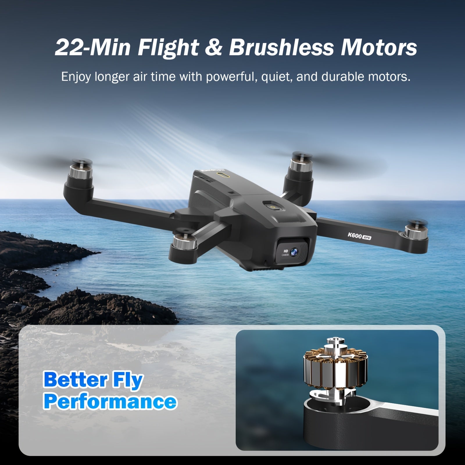 GPS Drone with Camera for Adults, 4.5" LCD RC Screen, Brushless Motor, Follow Me, Auto Return, Gesture Control, Altitude Hold, 3 Speeds, Under 250G – Supports 32G SD Card