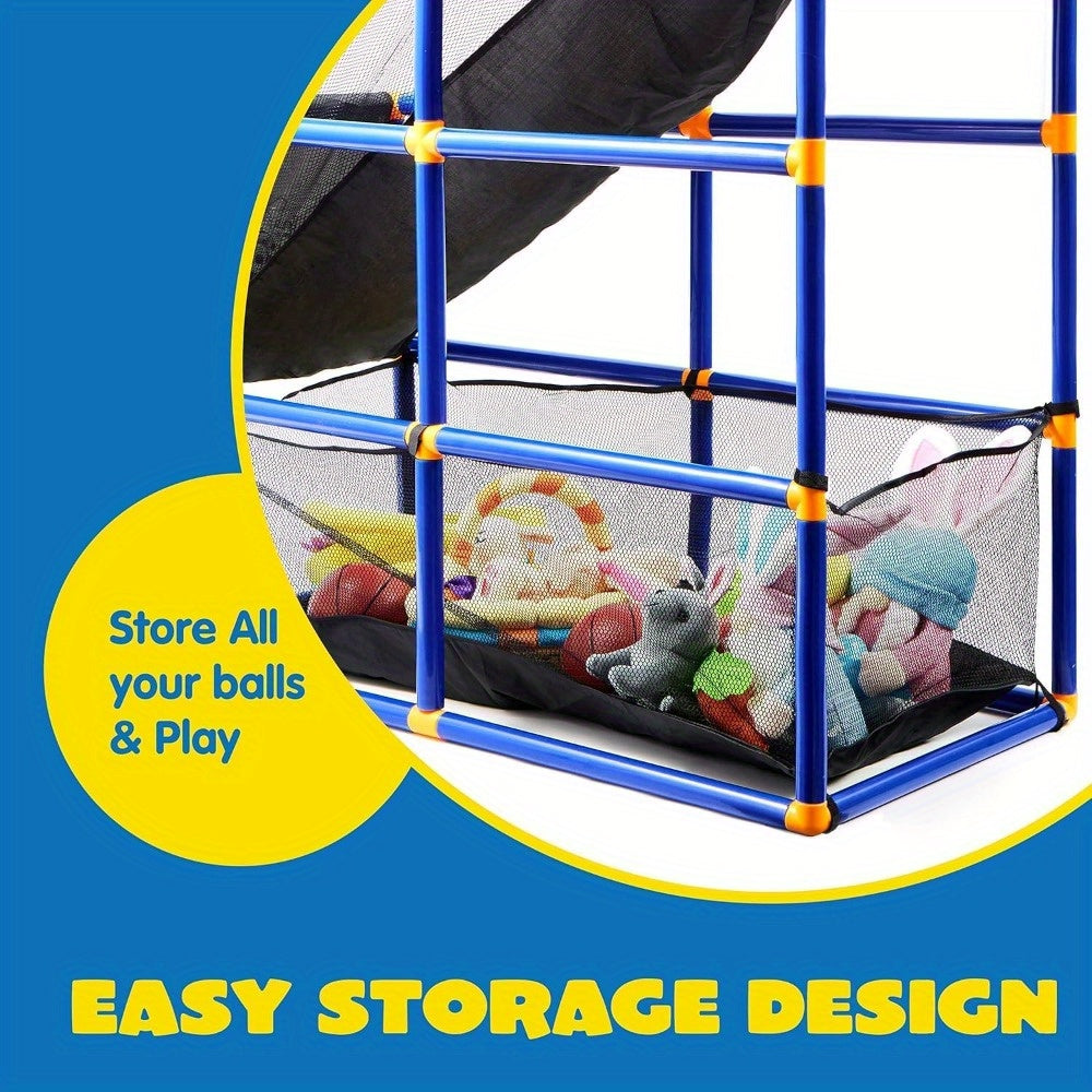 Kids Arcade Basketball Hoop Set with 4 Balls & Air Pump - Adjustable Height Indoor Outdoor Sport Game for Kids Ages 3+, Easy Assembly
