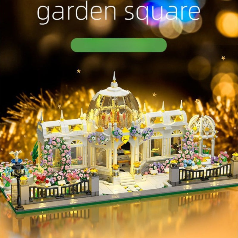 Garden Plaza Building Blocks 6700pcs Advanced Micro-Landscape Architecture Model Kit for Adults Teens Ages 14+ - Display Collector Gift for Christmas Birthday Halloween