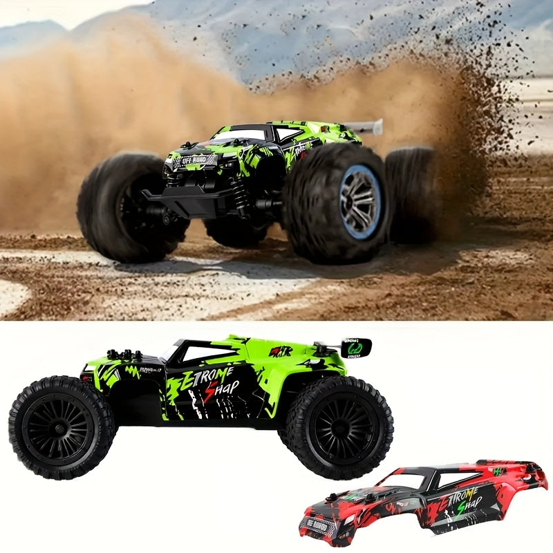 All-Terrain RC Off-Road Car 2.4GHz Durable Alloy Body Remote Control Toy Car Safe Design Rechargeable Kids Boys Ages 3+ Birthday Easter Christmas Gift