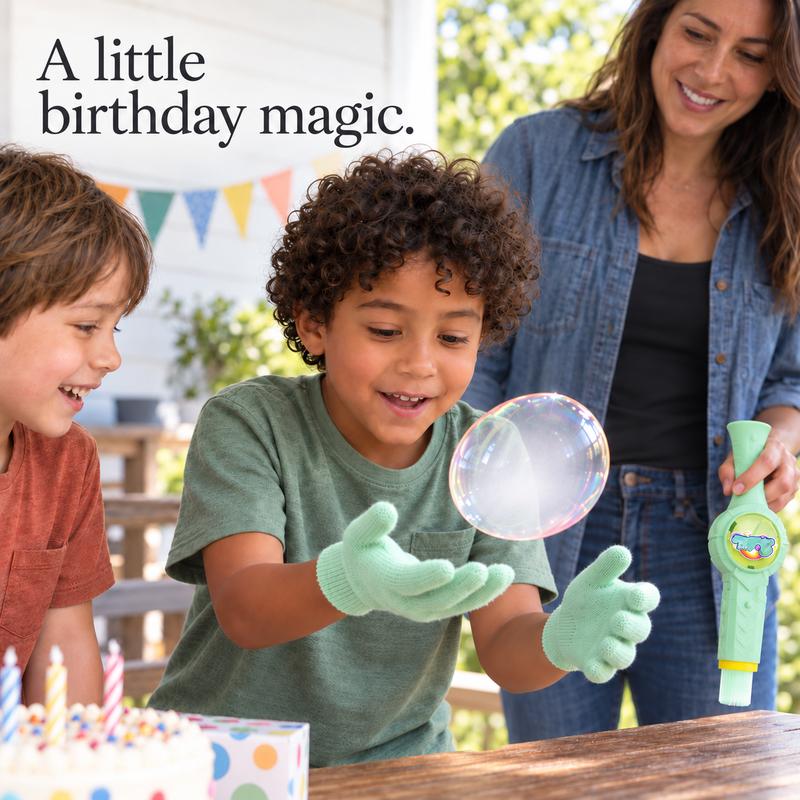 Handheld Bubble Maker Wand with Fog Effect, Lights and Sound, Portable Bubble Sword Toy in Pink or Green for Outdoor Family Play and Party Gifts