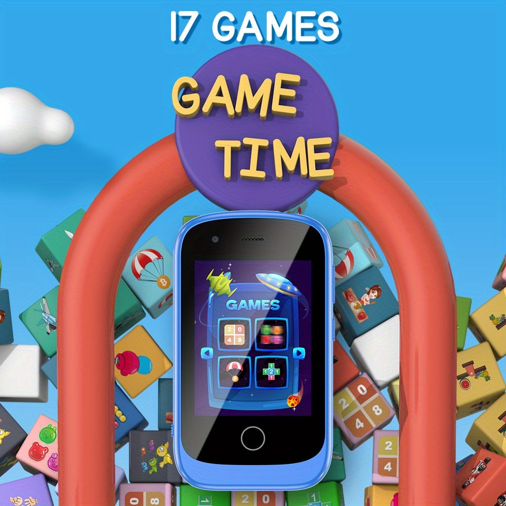 Kids Smartphone Toy with Puzzle Games Storybooks Video Recording Camera Music Player Painting Flashlight Alarm Clock USB Rechargeable – Gift for Girls Boys Toddlers