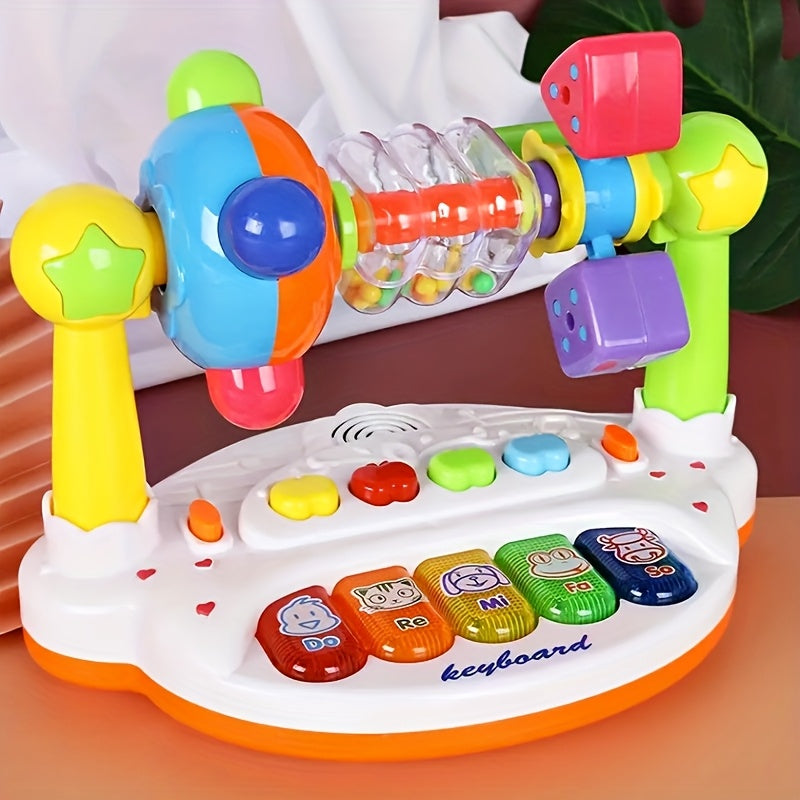 Kids Piano Keyboard Toy with Light Up Keys & Pre-Loaded Songs – Early Music Education for Toddlers Boys Girls Birthday Christmas Gift No Battery Needed