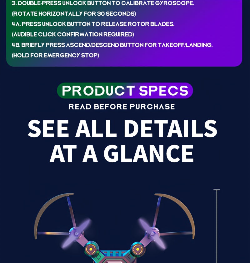 Mini Quadcopter Drone for Kids Beginners 2 Rechargeable Batteries Hovering Watch Storage Remote Control Indoor Outdoor Aircraft Christmas Halloween Gift Boys Girls