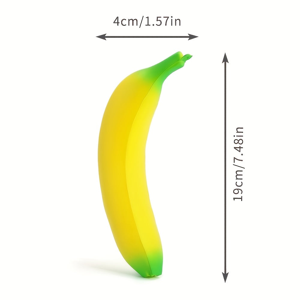 Squishy Food Slow Rising Stress Relief Toy Set 3/6pcs Butter Banana Strawberry PU Foam Sensory Squeeze Toys – Pretend Play Simulation Food for Kids Classroom Holiday Office Decoration Gift